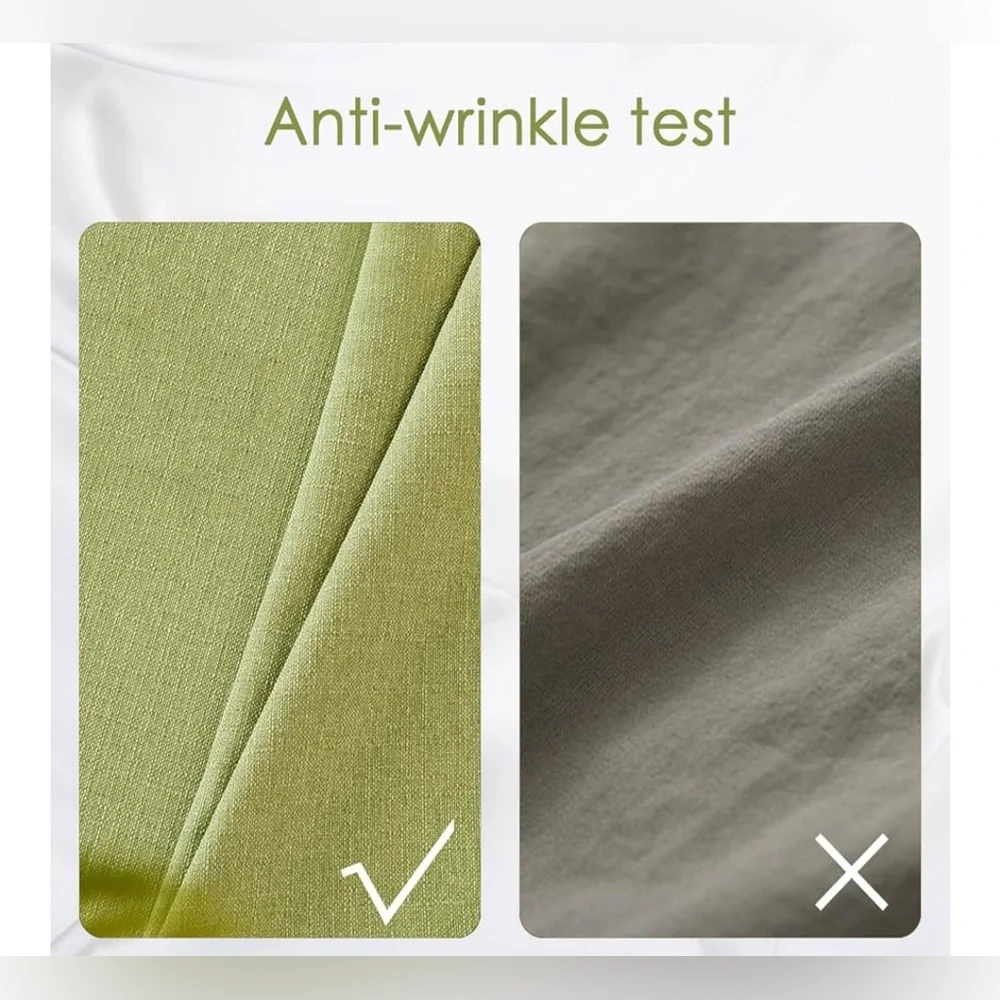 NEW Rectangle Tablecloth Wrinkle Resist WaterProof Fabric Indoor Outdoor 55x95”